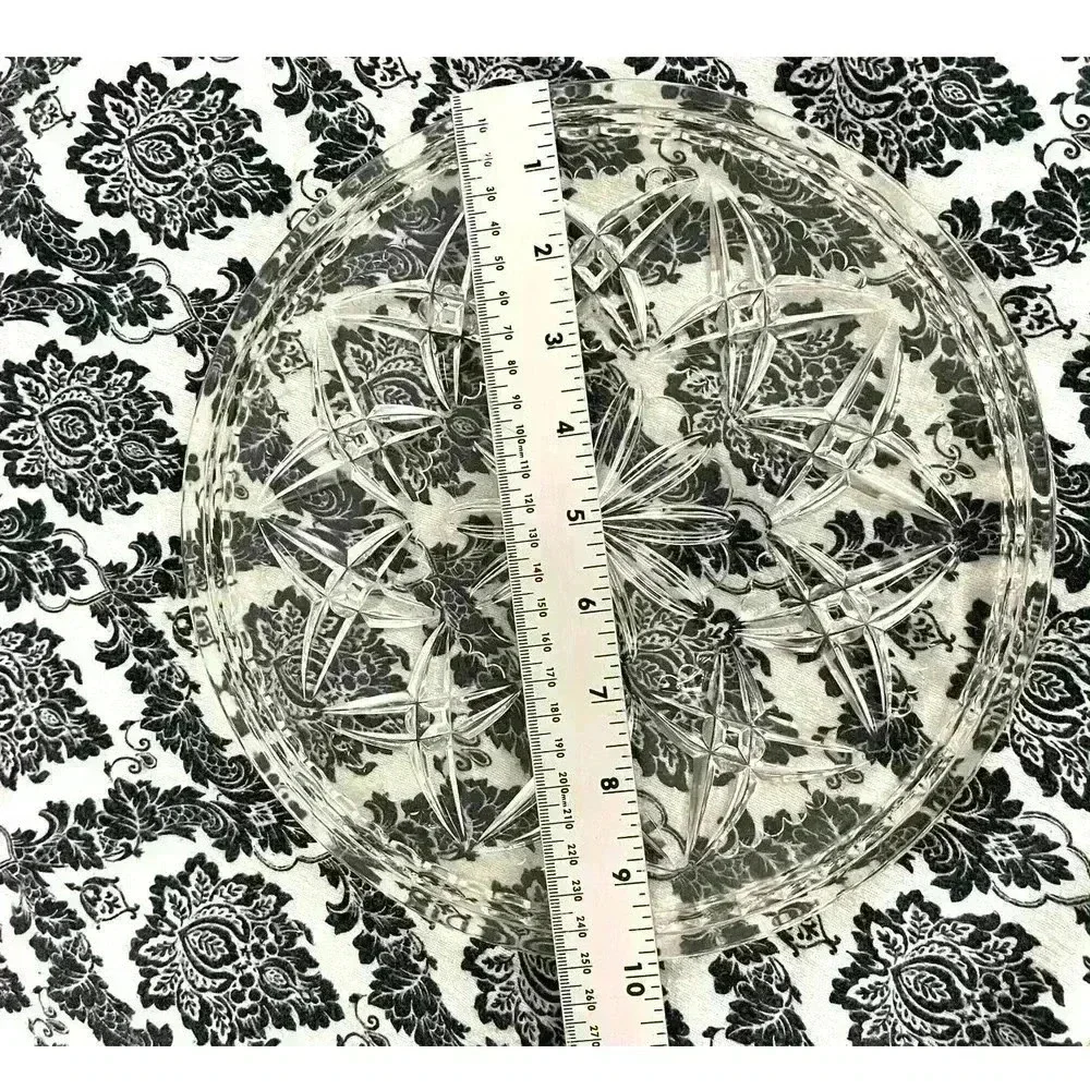 VTG Round Clear Glass Serving Platter‎ 10